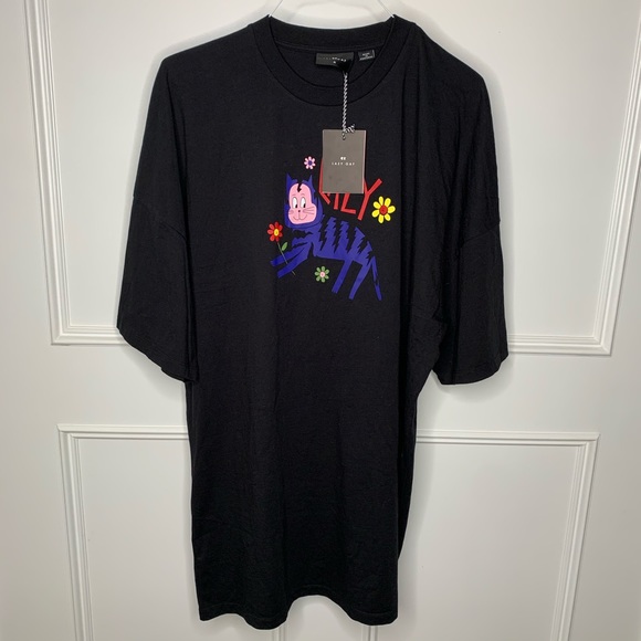 🆕LAZY OAF 👀|| Lazy Cat T-Shirt Dress - Picture 14 of 15
